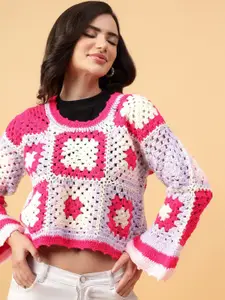 Velvery Women Quirky Pullover with Applique Detail