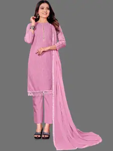 JULEE Sequin Embroidered Unstitched Dress Material