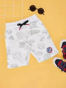 Pantaloons Junior Boys Printed Mid-Rise Cotton Shorts