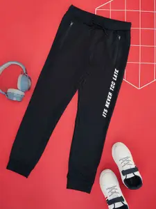Pantaloons Junior Alphanumeric Boys Printed Mid-Rise Joggers