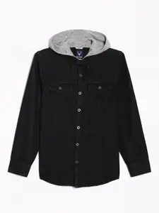 Allen Solly Junior Boys Spread Collar Solid Cotton Slim Fit Casual Shirt