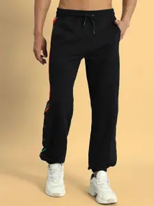 WEARDUDS Men Striped Relaxed-Fit Joggers