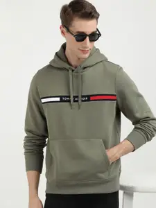 Tommy Hilfiger Men Solid Hooded Sweatshirt