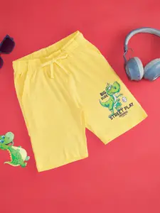 Pantaloons Junior Boys Printed Pure Cotton Mid-Rise Regular Fit Shorts
