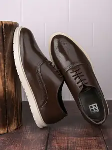 HERE&NOW  Men Round Toe Lace Ups Derbys