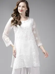 ADA Women Ethnic Motifs Embroidered Side Slits Kurti