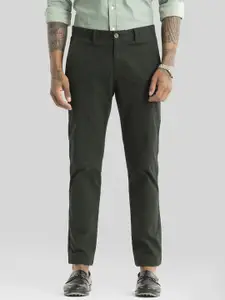 Snitch Men Smart Slim Fit Chinos Formal Trousers