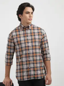 Tommy Hilfiger Men Tartan Checked Button-Down Collar Casual Shirt