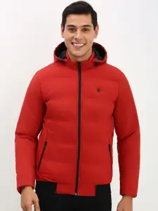 Allen Solly Men Solid Hooded Puffer Jacket