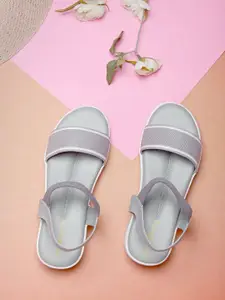 DressBerry Women Ankle Loop Open Toe Flats