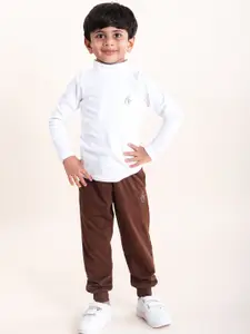 KiddoPanti Boys Pure Cotton T-Shirt & Joggers Tracksuits