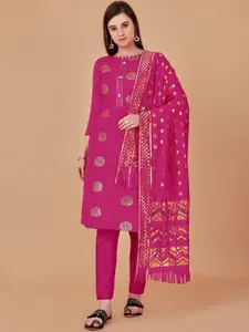 JULEE Sequin Embroidered Unstitched Dress Material