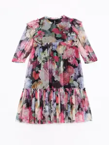 Allen Solly Junior Girls Floral Printed A-Line Dress