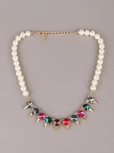 ODETTE Gold Plated Pearls Necklace