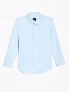 Allen Solly Junior Boys Spread Collar Solid Cotton Slim Fit Casual Shirt