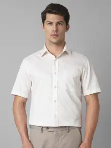 Louis Philippe Men Classic Spread Collar Floral Printed Cotton Formal Shirt