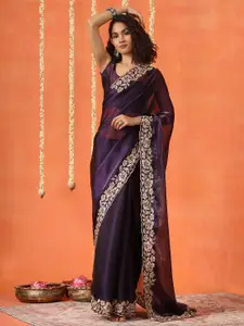 Tikhi Imli Embroidered Organza Saree