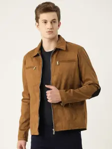 Leather Retail Men Suede Lightweight Longline Tailored Jacket