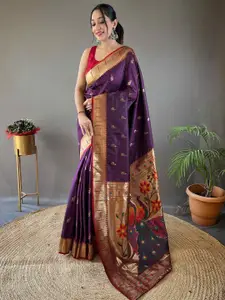 DEVATITHI Ethnic Motif Zari Paithani Saree