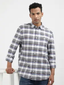 Tommy Hilfiger Men Tartan Checked Spread Collar Casual Shirt