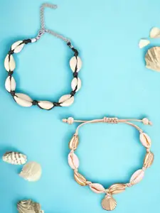 fabula Set Of 2 Beaded Anklets