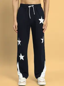 WEARDUDS Self Design Men Printed Relaxed-Fit Joggers