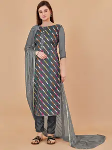 JULEE Embroidered Unstitched Dress Material