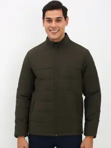 Allen Solly Men Solid Stand Collar Quilted Jacket