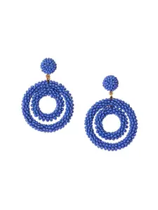 Accessorize Beaded Circular Drop Earrings
