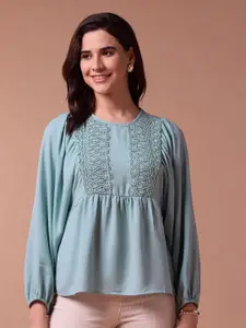 U.S. Polo Assn. Women Solid Round Neck Top