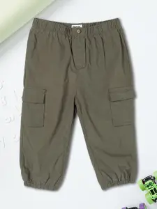 max Infant Boys Cotton Mid-Rise Joggers