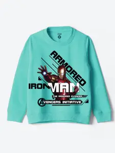 YK Disney Boys Avengers Printed Round Neck Long Sleeves Pullover Sweatshirt