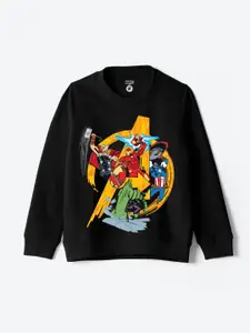 YK Disney Boys Cotton Printed Round Neck Long Sleeves Pullover Sweatshirt