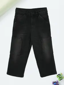 max Boys Heavy Fade Clean Look Mid-Rise Jeans