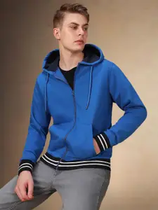 Dennis Lingo Men Cotton Hooded Front-Open Sweatshirt