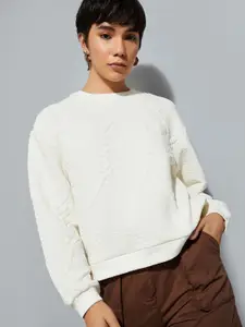 Max ALAYA F x URB_N Women Quilted Cotton Sweatshirt