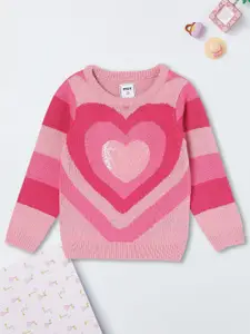 max Girls Round Neck Pullover