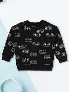 max Girls Cotton Printed Sweatshirt