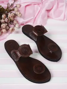 JUTTIESMAKER Women One Toe with Bows Flats