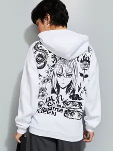 max URB_N Women Back Printed Hooded Sweatshirt