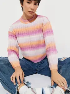 MAX URB_N Women Striped Sweater