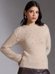 20Dresses Women Embroidered Round Neck Long Sleeves Pullover