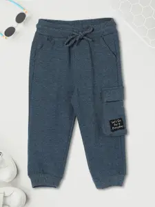 max Boys Pure Cotton Mid-Rise Joggers