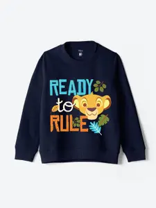 YK Disney Boys Graphic Printed Round Neck Long Sleeves Sweatshirt