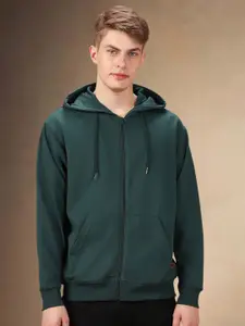 Dennis Lingo Men Hooded Long Sleeves Front-Open Sweatshirt