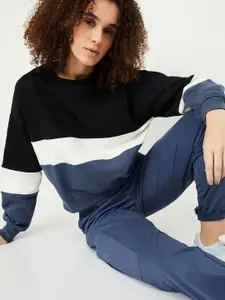 max Women Colourblocked Sweatshirt