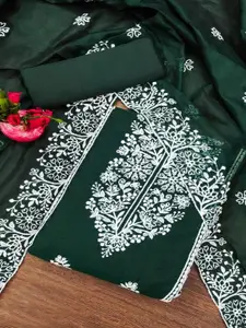 Peachmode Floral Embroidered Unstitched Dress Material