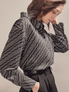 Vero Moda Women Spread Collar Multi Striped Casual Shirt