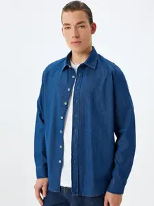 Koton Men Longline Bomber with Embroidered Jacket