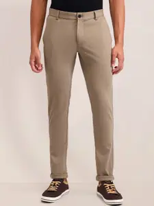 U.S. Polo Assn. Men Urban Mid-Rise Slim Fit Chinos Trousers